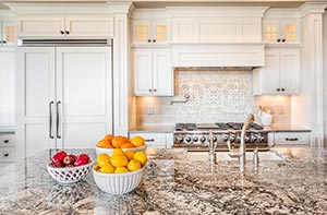 Cream Granite kitchen - Ohio Columbus granite and Quartz Countertops
